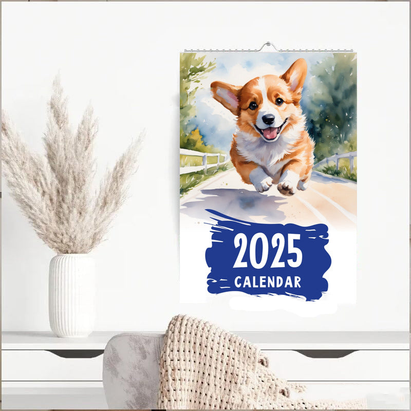 Cute Corgi 2025 Wall Calendar