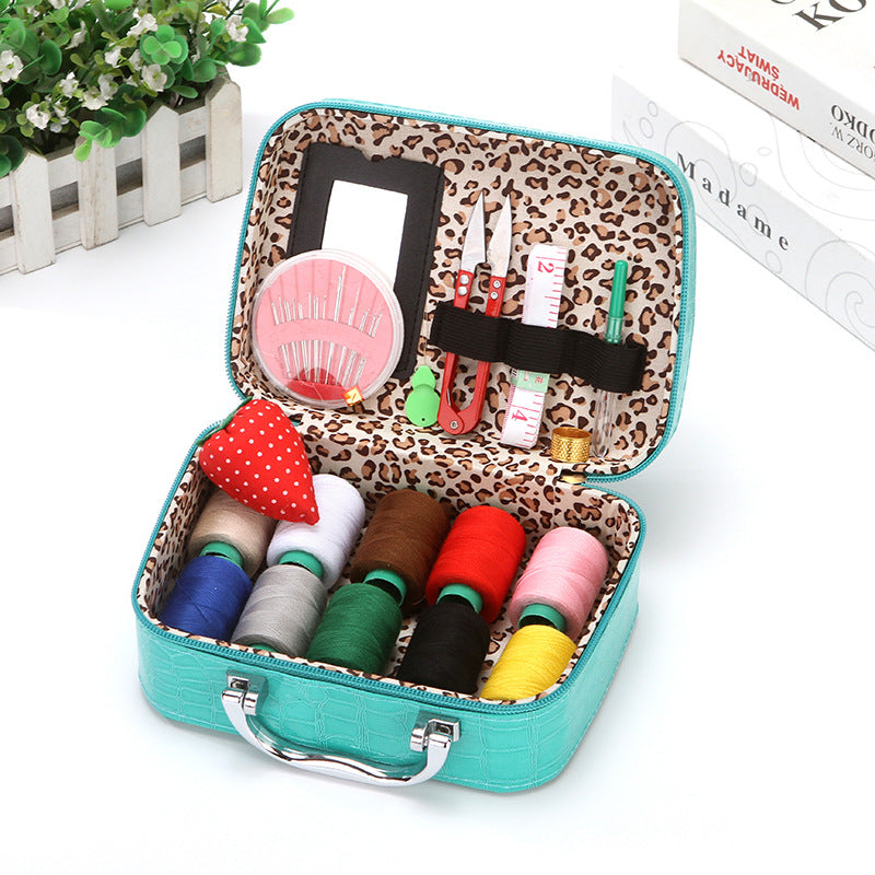 Household sewing box set mini suitcase