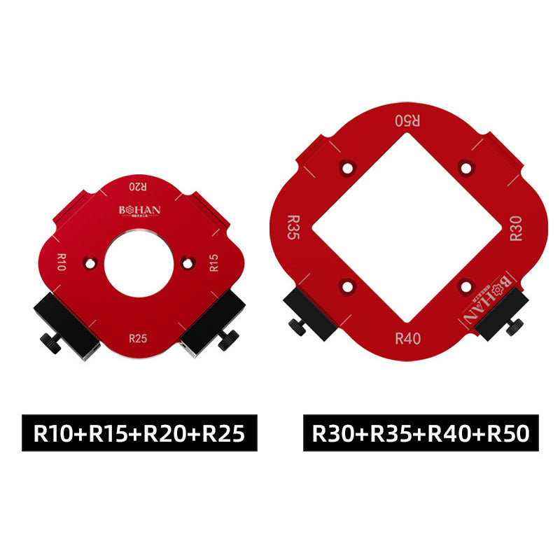 Trimmer Cutting R Angle Arc Template