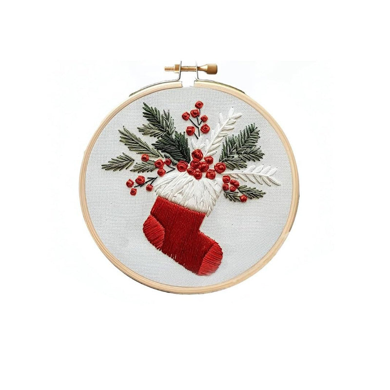 Christmas embroidery material pack