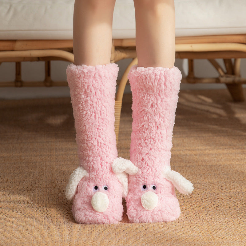 Cute Plush Dog Socks