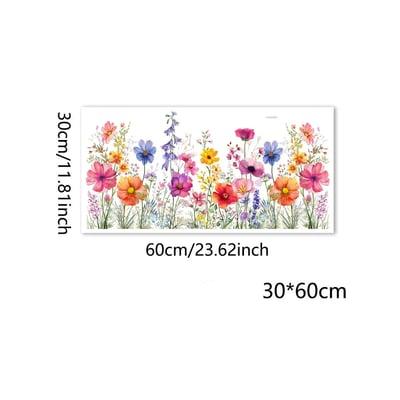 2024 New Colorful Floral Bouquet Window Sticker