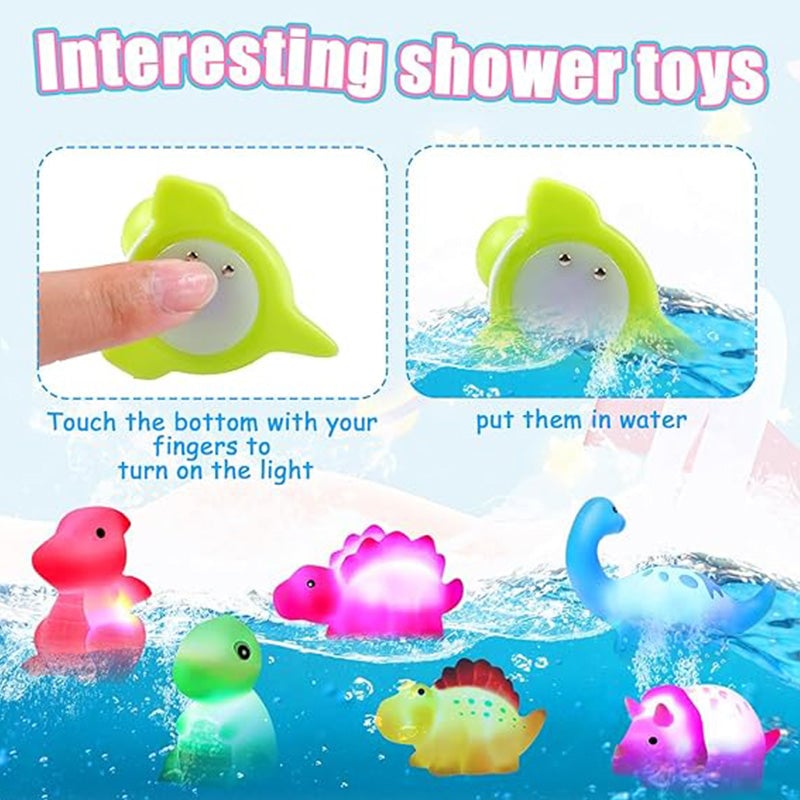 Glowing Dinosaur Shaped Bath Toy