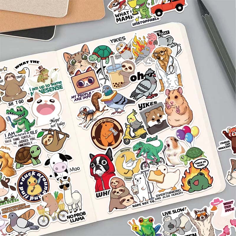 50 Funny Animal stickers