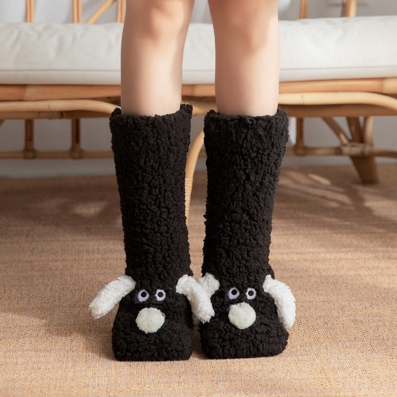 Cute Plush Dog Socks