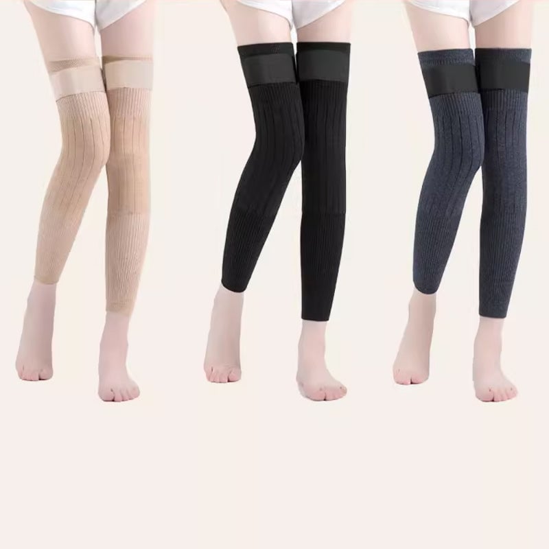 Velvet warm velcro knee pads