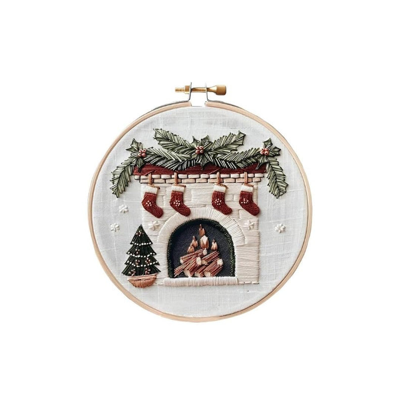 Christmas embroidery material pack