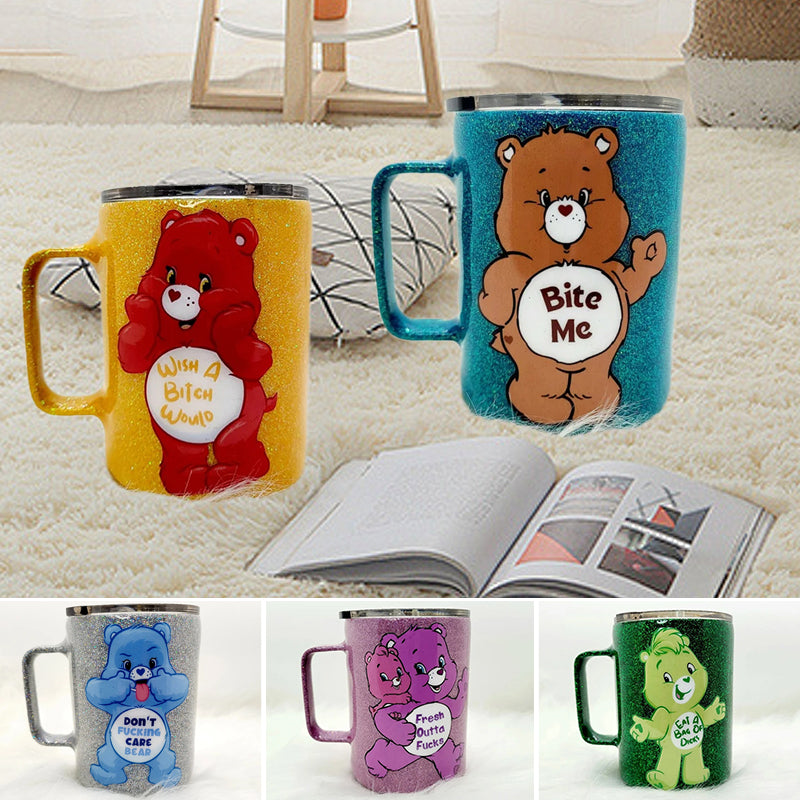 Bear Glitter Stainless Steel Mug