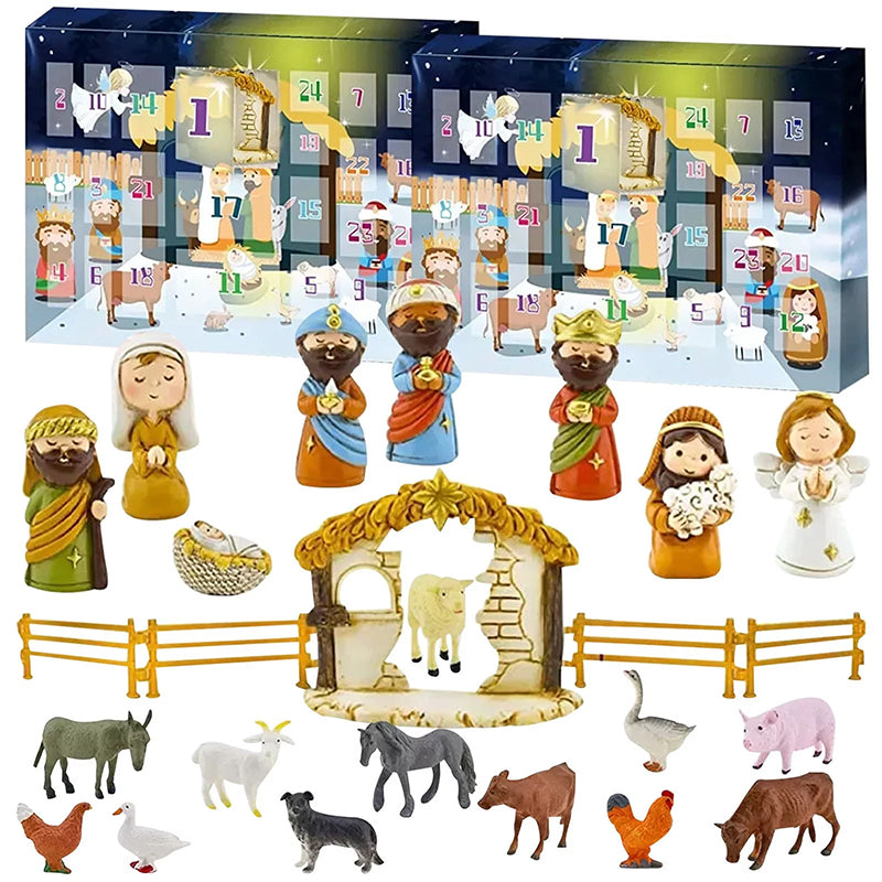 Nativity Advent Calendar - 24 Days of Christmas Nativity Scene Set