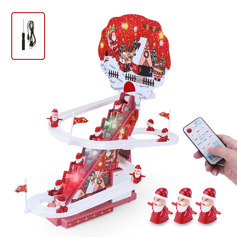 Santa Claus Electric Track Slide Toys