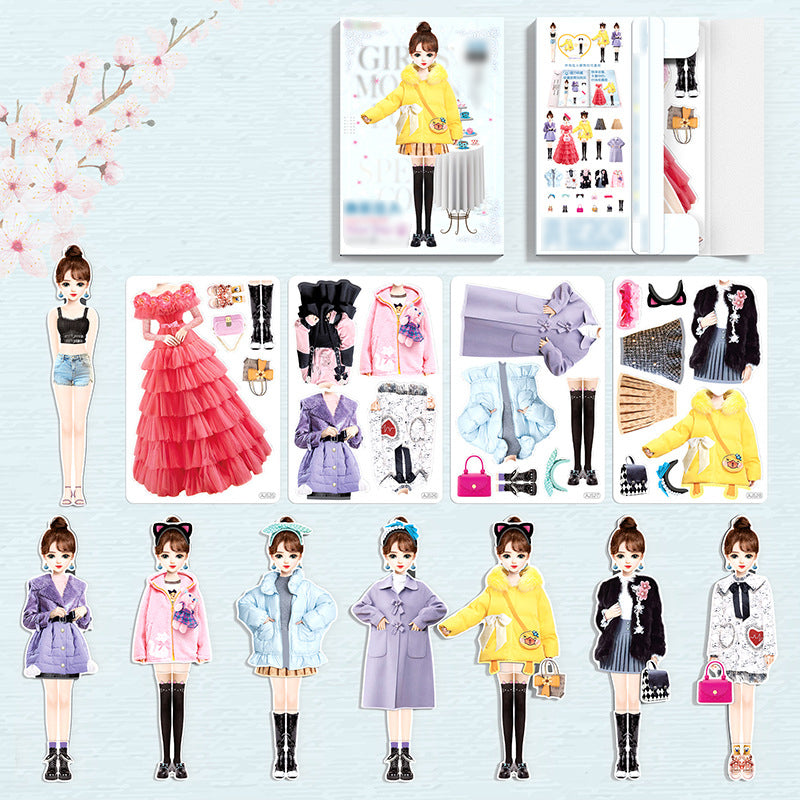 👗Magnetic Princess Dress Up Paper Doll👸