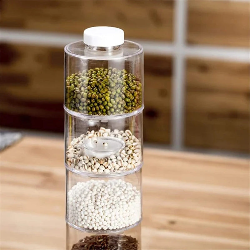 Transparent Seasoning Jar Set (6 PCS/SET)