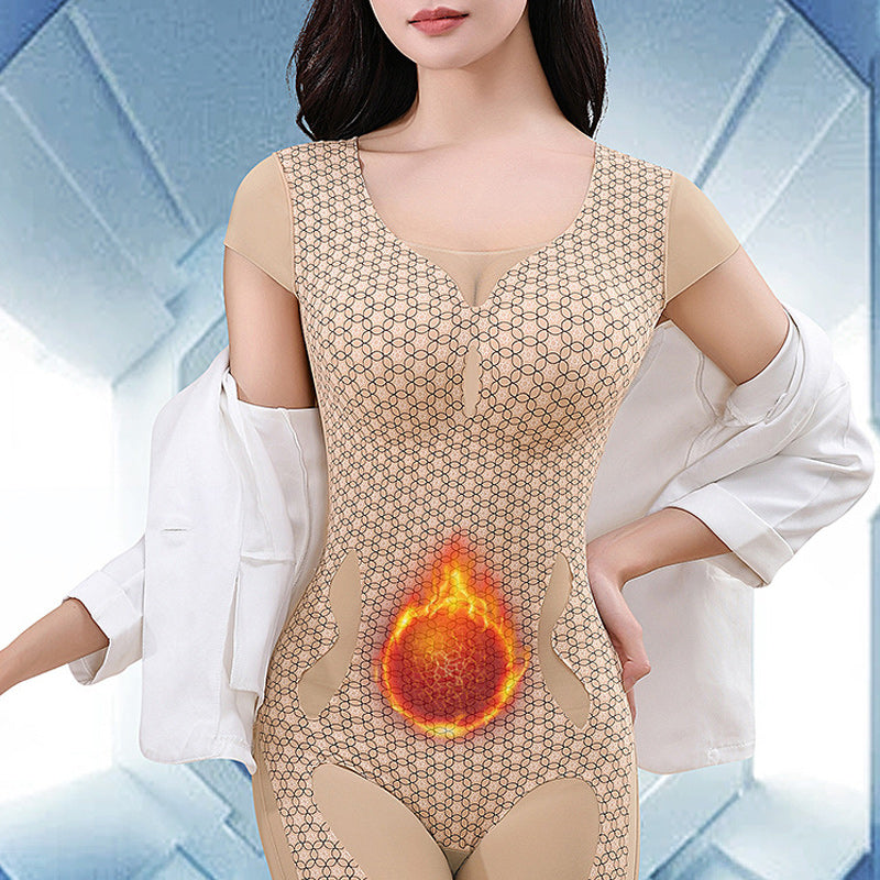 Short sleeve fat-burning body shapewear