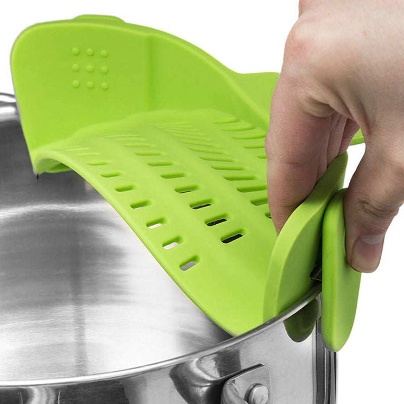 Clip On Strainer Silicone for All Pots and Pans