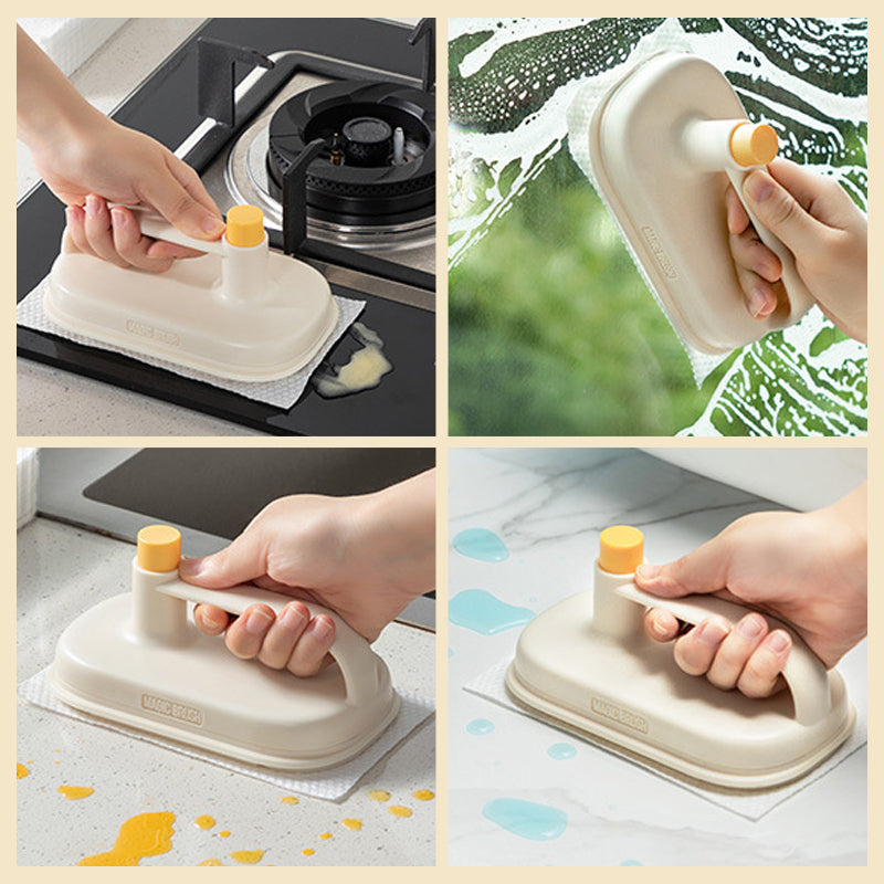Kitchen Cleaning Brush & Replaceable Disposable Magic Cloth