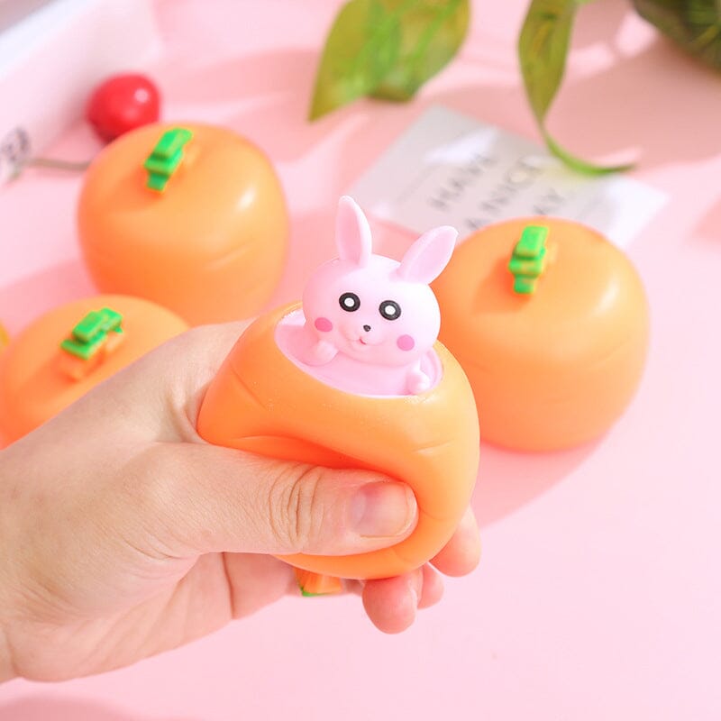 Carrot Bunny Squeeze Toy