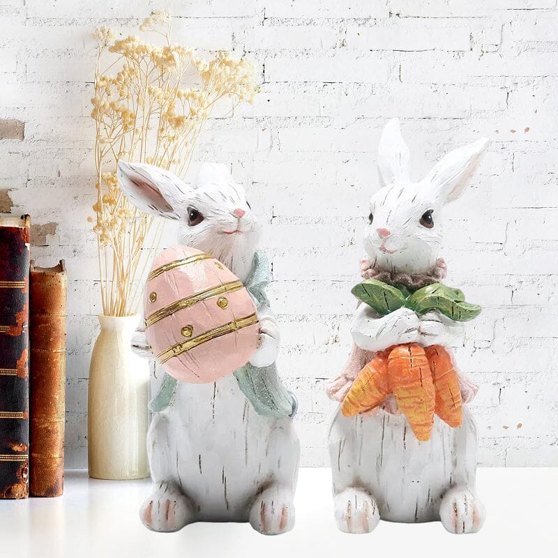 Handmade Easter Rabbit Figurines