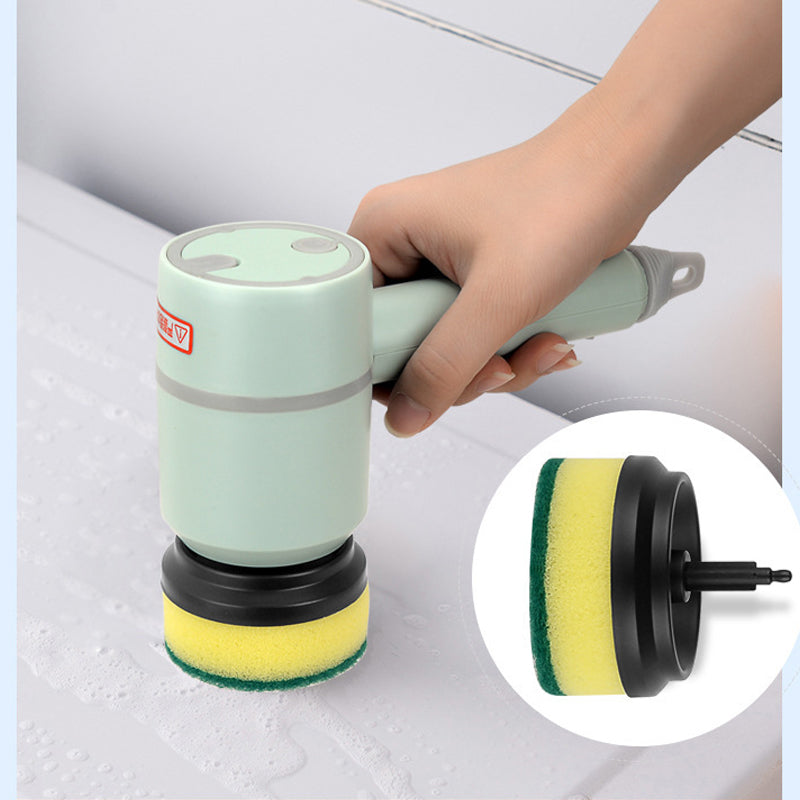 Electric rechargeable multifunctional handheld cleaning brush