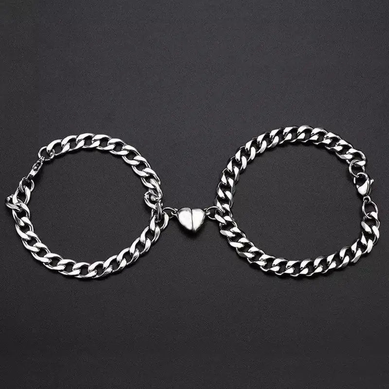 Beautiful Couples Magnetic Heart Bracelet