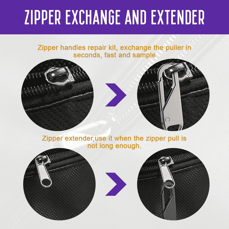 Universal Detachable Zipper Puller（1 SET/6pcs）