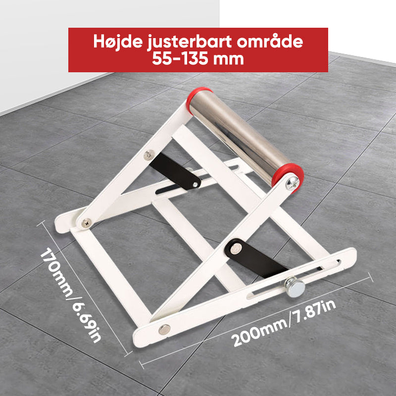 Adjustable support frame for the machine