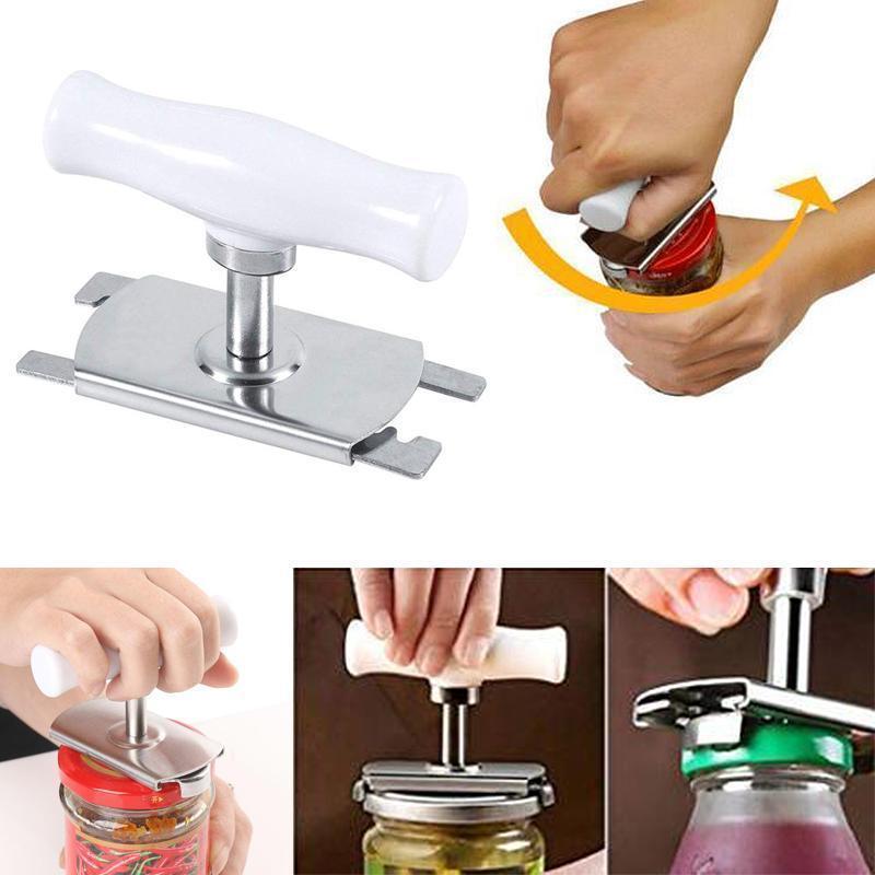 😍Size Adjustable Stainless Steel Can Opener Bottle Tin Cap