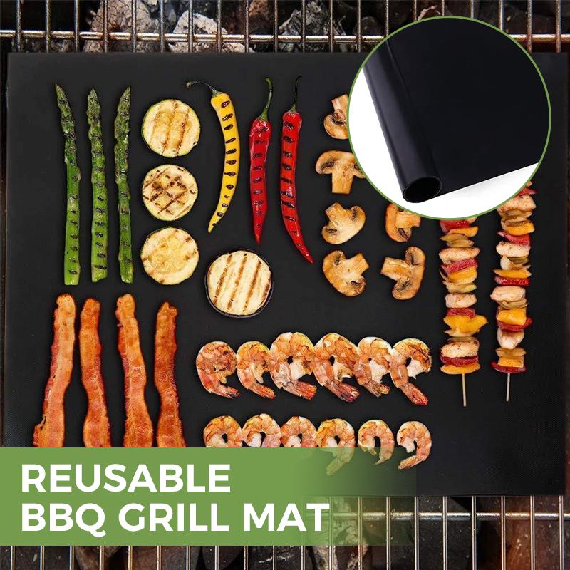 Non-Stick BBQ Grill Mats  with cutting box